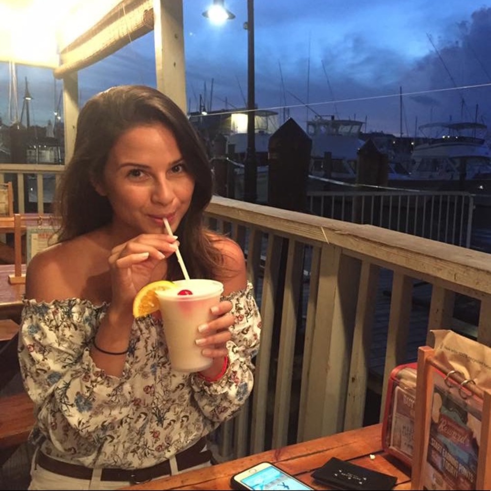 Floral off shoulder shirt